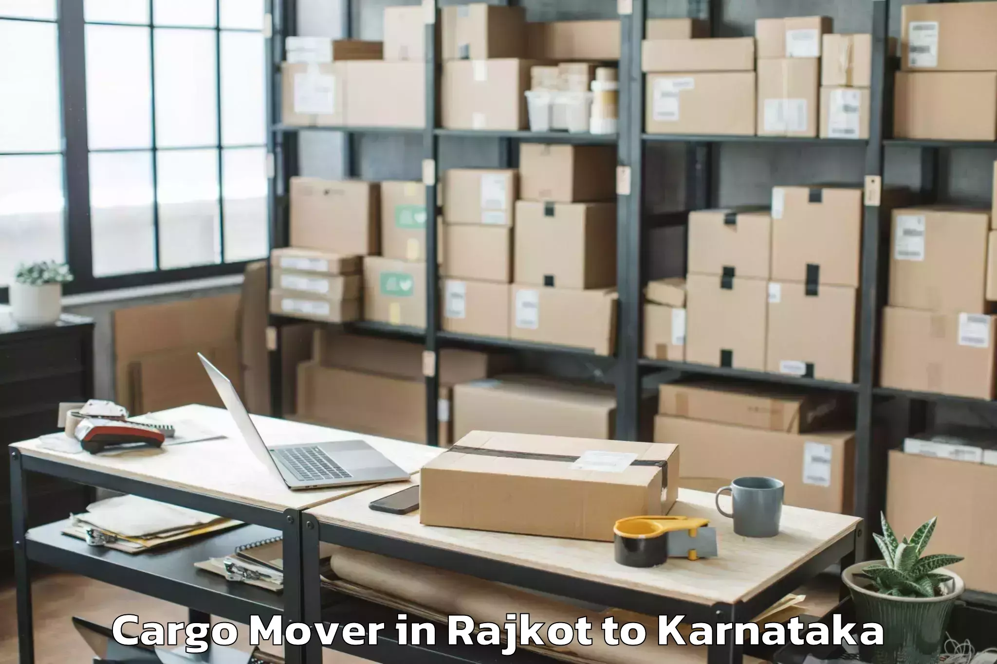 Easy Rajkot to Salahalli Cargo Mover Booking